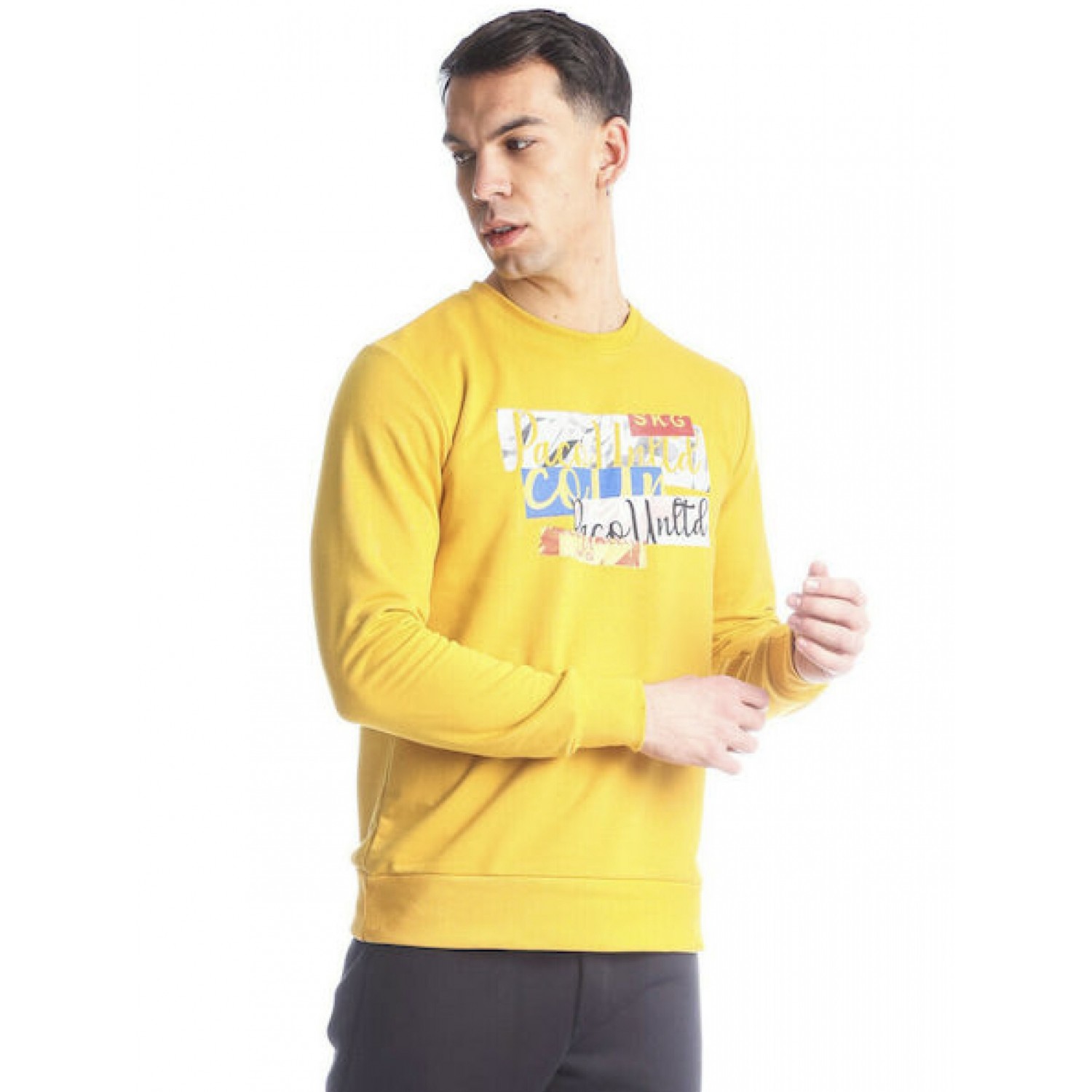 PACO ΦΟΥΤΕΡ ΑΝΔΡΙΚΗ ΜΠΛΟΥΖΑ ΜΕ ΛΑΙΜΟΚΟΨΗ 2288837 ΚΙΤΡΙΝΟ