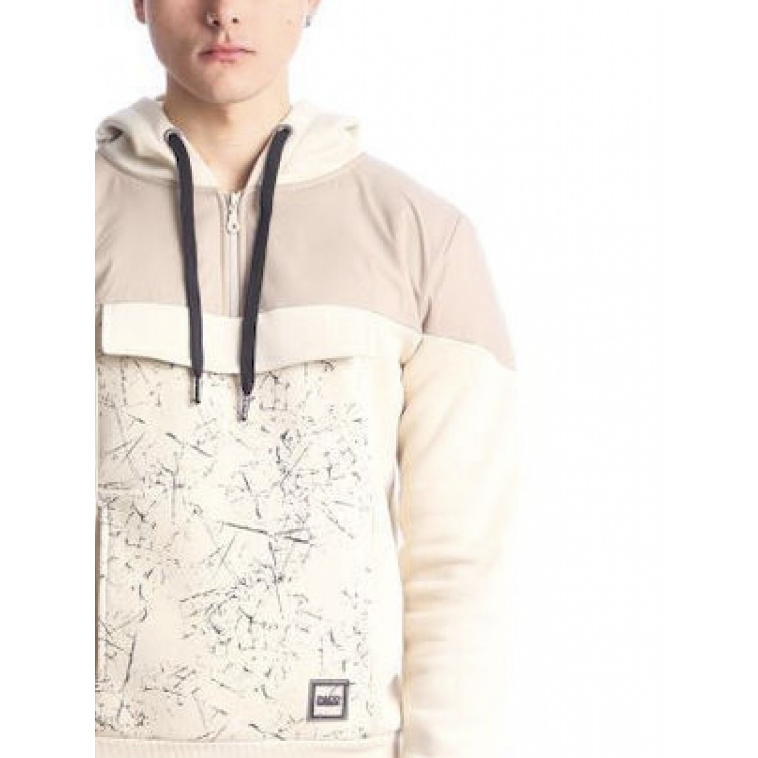 Paco & Co Ανδρικό Φούτερ με Κουκούλα και Τσέπες 2288882 Μπεζ