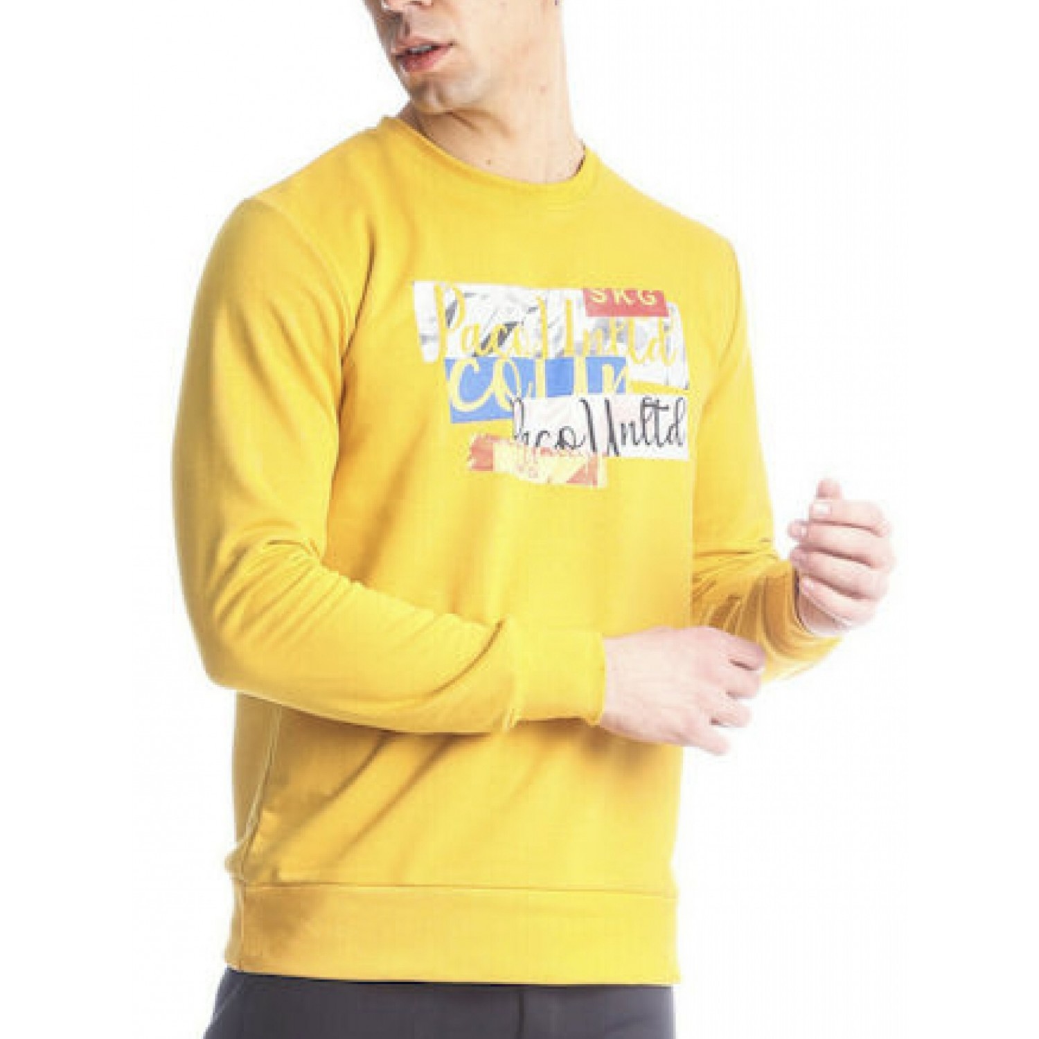 PACO ΦΟΥΤΕΡ ΑΝΔΡΙΚΗ ΜΠΛΟΥΖΑ ΜΕ ΛΑΙΜΟΚΟΨΗ 2288837 ΚΙΤΡΙΝΟ