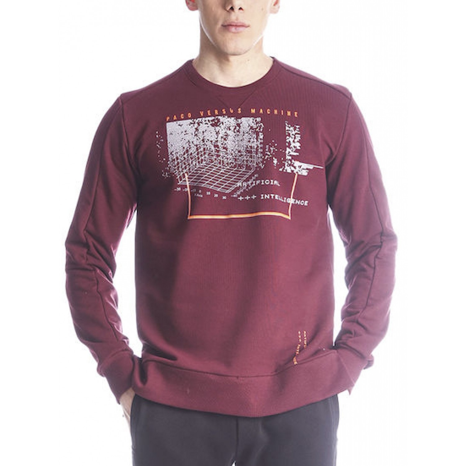 Paco & Co Ανδρικό Φούτερ 2288838 Μπορντό