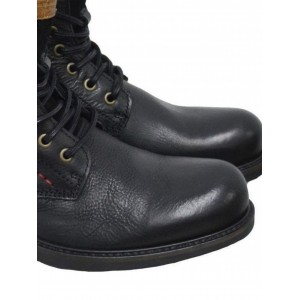 UrbanFly 5418 Δερμάτινα Μαύρα Ανδρικά Αρβυλάκια