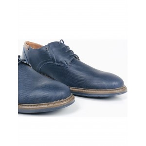 Ανδρικά δερμάτινα Παπουτσια Oxford χειροποίητα TSALIS SHOES 212/ΜΠΛΕ