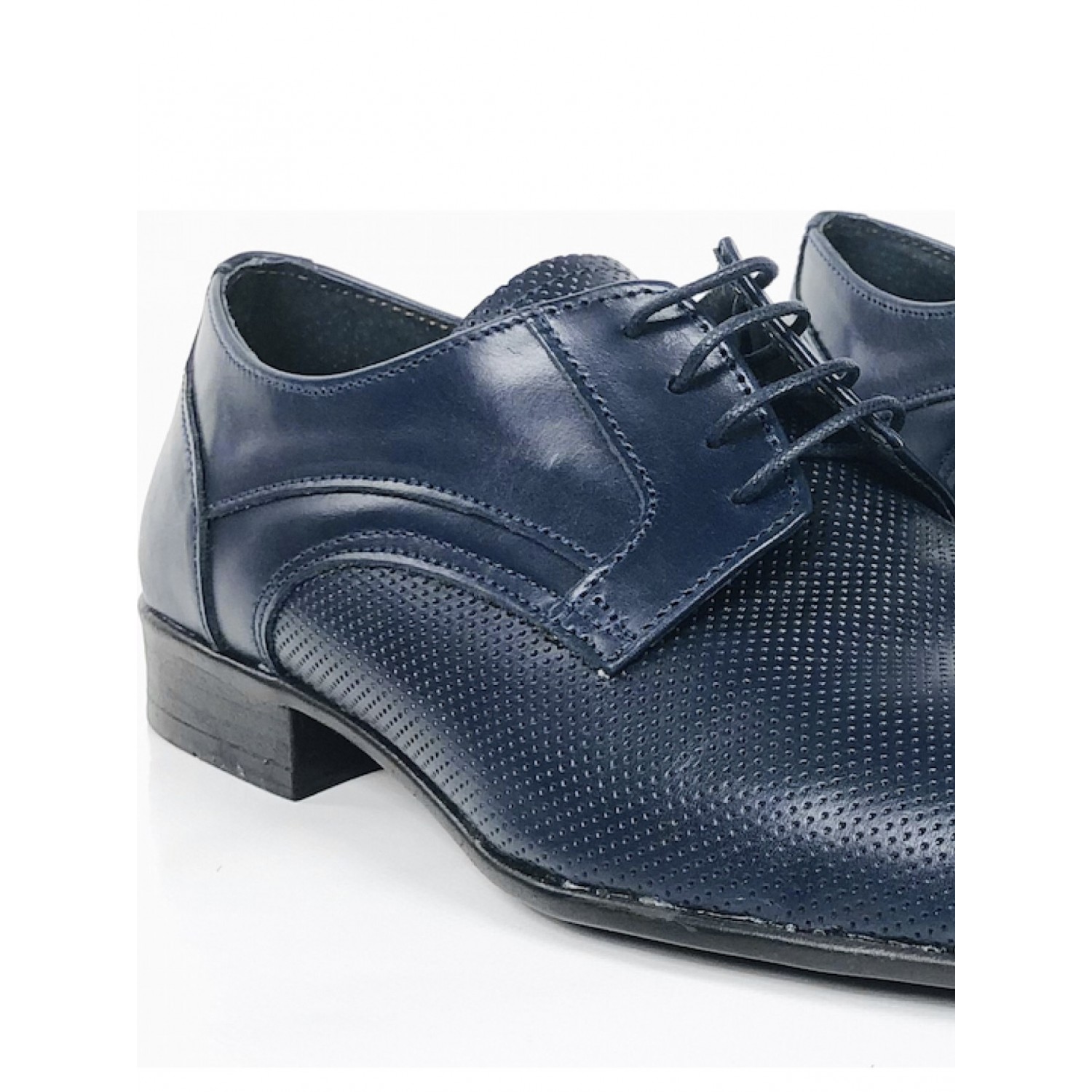 Ανδρικά δερμάτινα Παπουτσια Oxford Γαμπριάτικα χειροποίητα TSALIS SHOES 285/Μπλε