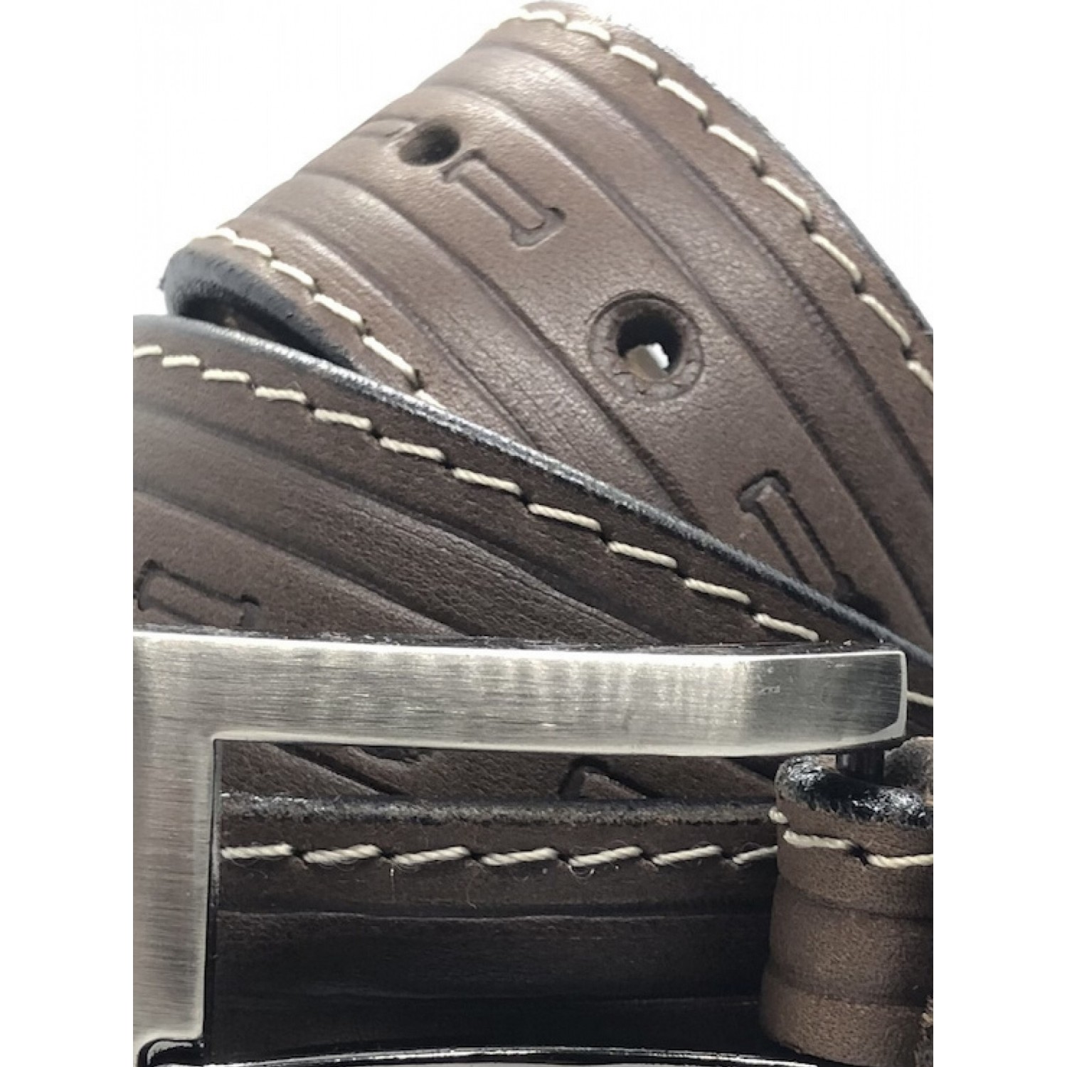 PLB Ζώνη Ανδρική Δερμάτινη Χειροποίητη Ελληνικής Κατασκευής vintage style 245/10 ΚΑΦΕ