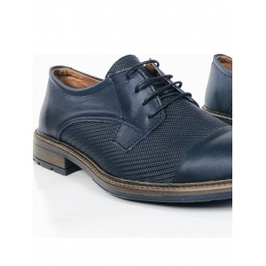 Ανδρικά δερμάτινα Παπουτσια Oxford χειροποίητα TSALIS SHOES 262/ΜΠΛΕ