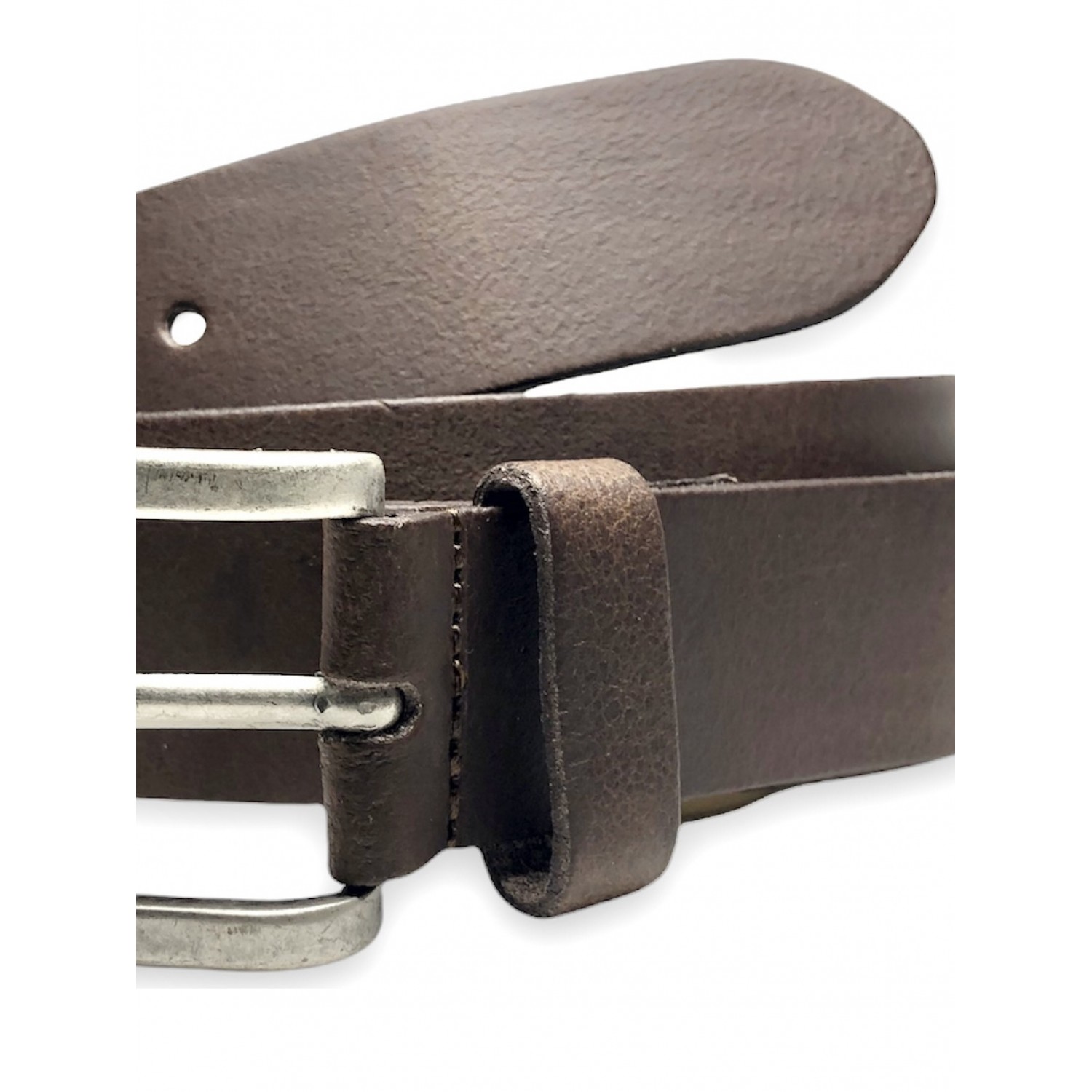 Aνδρική Ζώνη Δερμάτινη με φάρδος 3.5cm Petrol Industries 40381 Καφέ