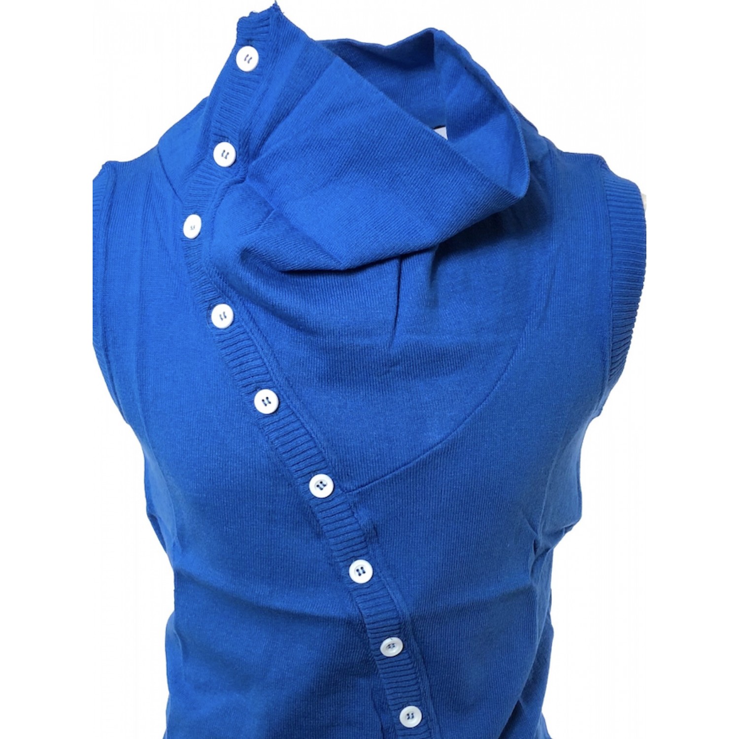 Life Style Butiken Ανδρική ζακετα πλεχτό αμάνικο LS13012 ΡΟΥΑ