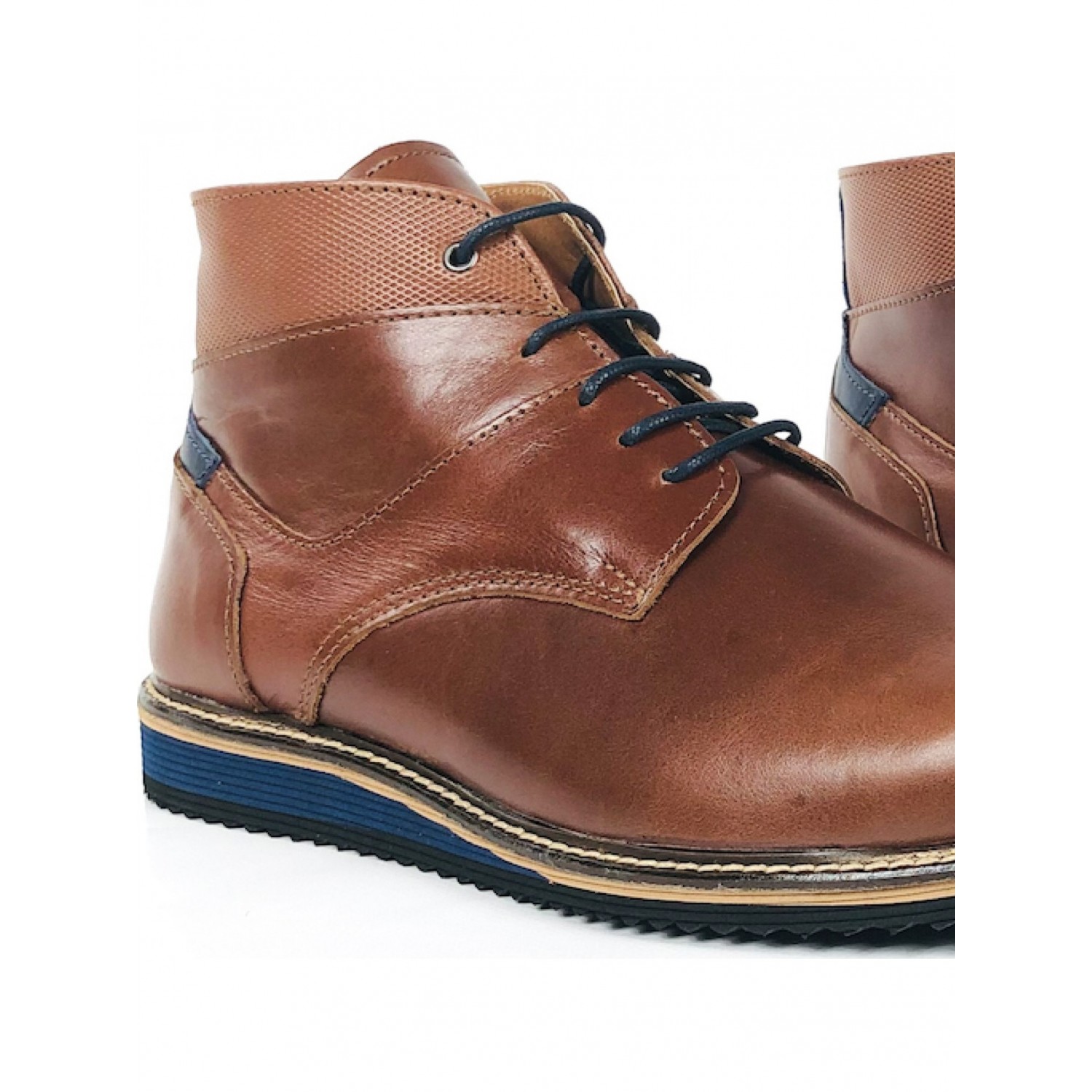 Ανδρικά δερμάτινα Παπουτσια Μποτάκια χειροποίητα TSALIS SHOES 528/ΤΑΜΠΑ