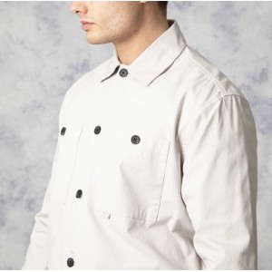 Nines Ανδρικο overshirt μακρυμάνικο 1H14700 OFF WHITE