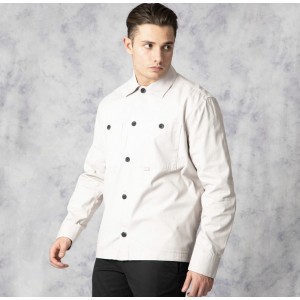 Nines Ανδρικο overshirt μακρυμάνικο 1H14700 OFF WHITE