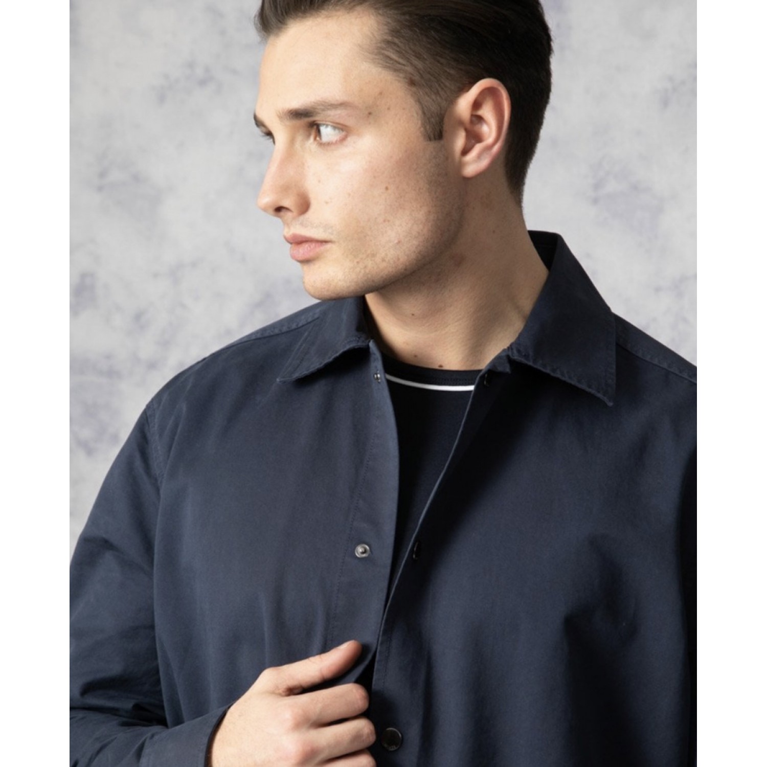 Nines Ανδρικο overshirt μακρυμάνικο 1H14700 ΜΠΛΕ