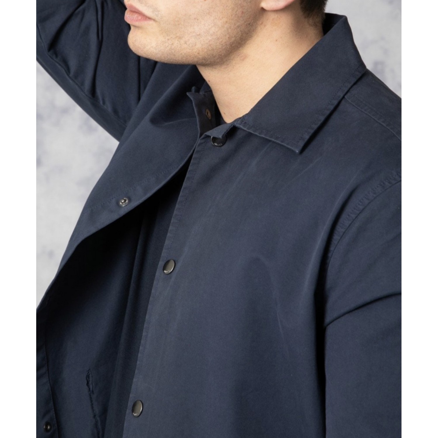 Nines Ανδρικο overshirt μακρυμάνικο 1H14700 ΜΠΛΕ