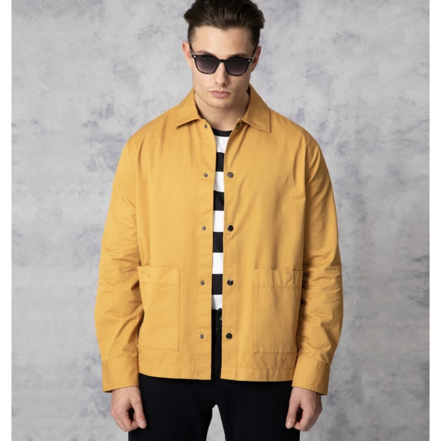 Nines Ανδρικο overshirt μακρυμάνικο 1H14700 ΩΧΡΑ