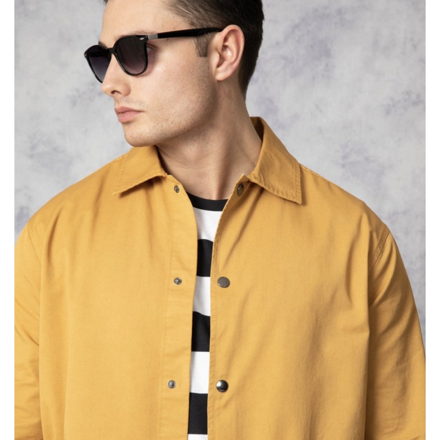 Nines Ανδρικο overshirt μακρυμάνικο 1H14700 ΩΧΡΑ