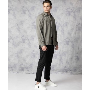 Nines Ανδρικο overshirt μακρυμάνικο 1H14700 ΧΑΚΙ