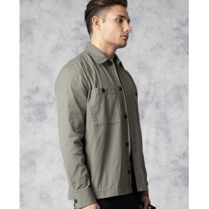 Nines Ανδρικο overshirt μακρυμάνικο 1H14700 ΧΑΚΙ