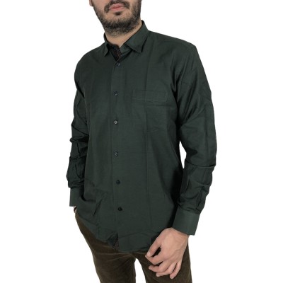 Ανδρικο μακρυμάνικο πουκαμισο Regular fit DASH&DOT 20502 ΠΡΑΣΙΝΟ