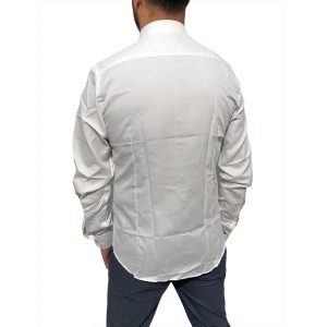 Ανδρικο μακρυμάνικο πουκαμισο επίσημο ανάγλυφο που επιδέχεται και μανικετόκουμπα CND 1001 Λευκό