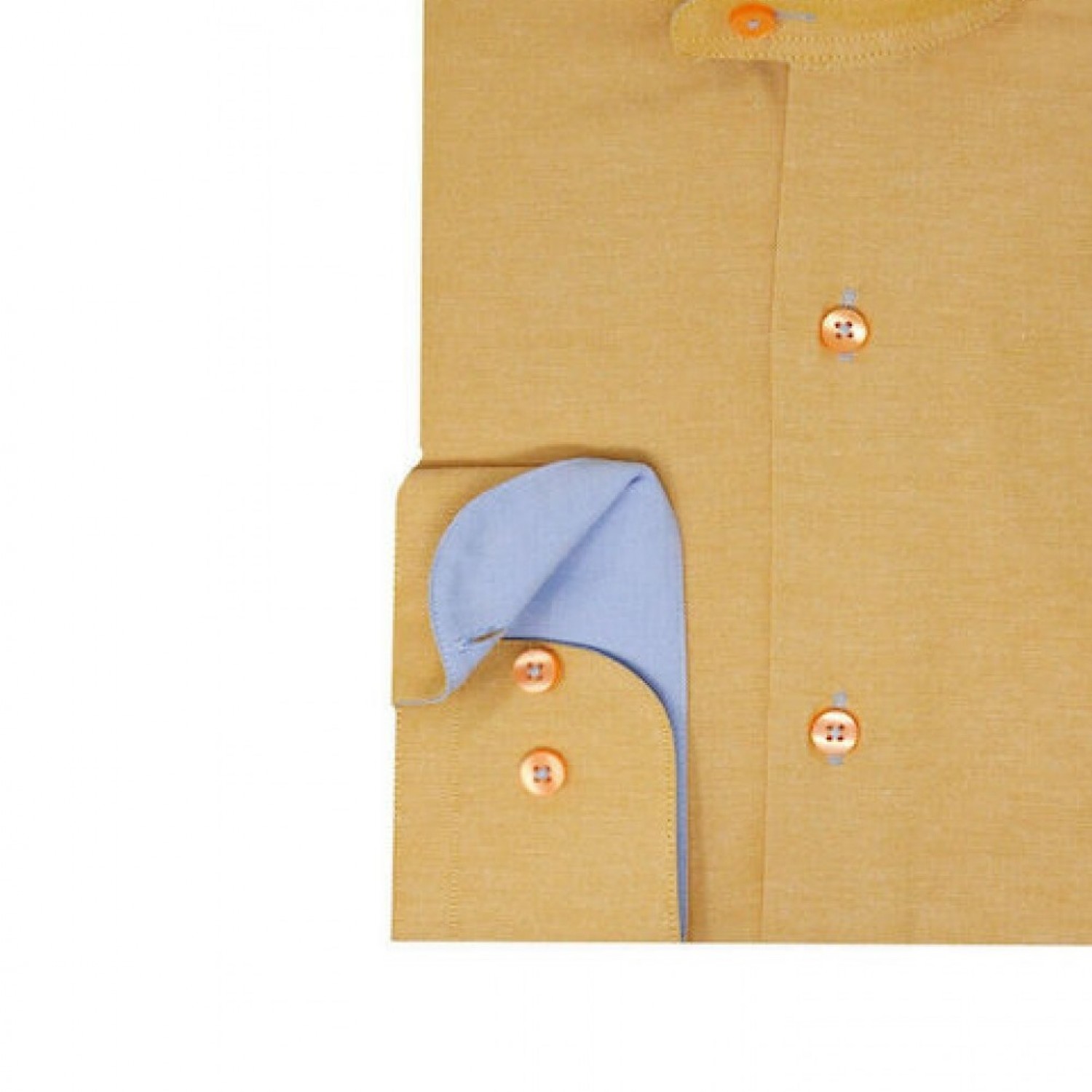 Life Style Butiken Ανδρικό Πουκάμισο Mao Slim Fit 21031 ΩΧΡΑ