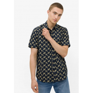Ανδρικό κοντομάνικο Πουκάμισο με στάμπα TIFOSSI 10043380 ΜΠΛΕ