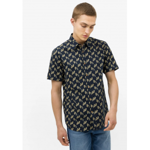 Ανδρικό κοντομάνικο Πουκάμισο με στάμπα TIFOSSI 10043380 ΜΠΛΕ