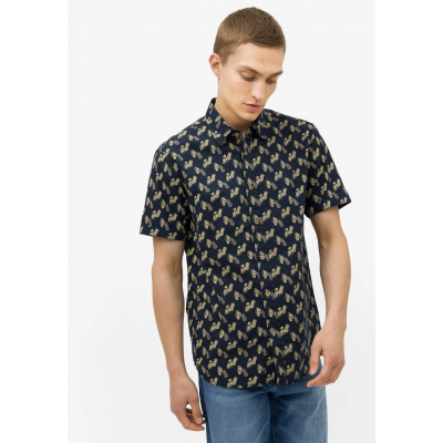 Ανδρικό κοντομάνικο Πουκάμισο με στάμπα TIFOSSI 10043380 ΜΠΛΕ