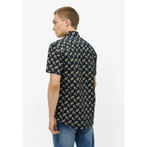 Ανδρικό κοντομάνικο Πουκάμισο με στάμπα TIFOSSI 10043380 ΜΠΛΕ