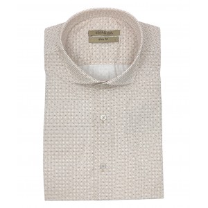 Dash & Dot 23035 Σομόν Ανδρικό Μακρυμάνικο πουκάμισο Slim Fit 