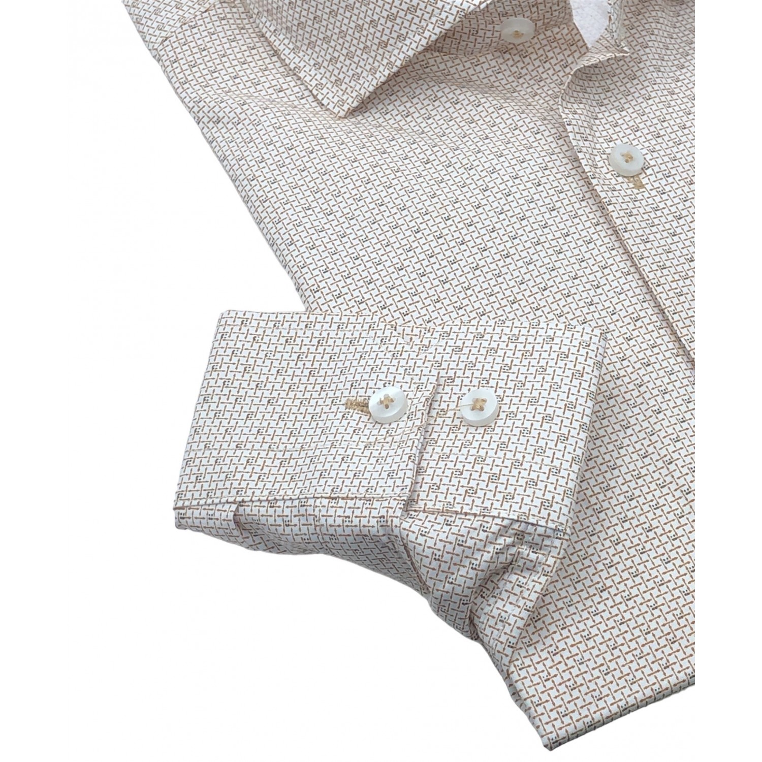 Dash & Dot 23035 Σομόν Ανδρικό Μακρυμάνικο πουκάμισο Slim Fit 