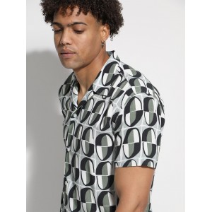 TRESOR Ανδρικό Κοντομάνικο Πουκάμισο COLOMBIA 33-7381 Πράσινο