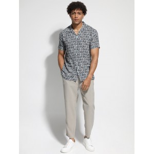 TRESOR Ανδρικό Κοντομάνικο Πουκάμισο PAERTE 33-7380 ΓΚΡΙ-ΣΙΕΛ