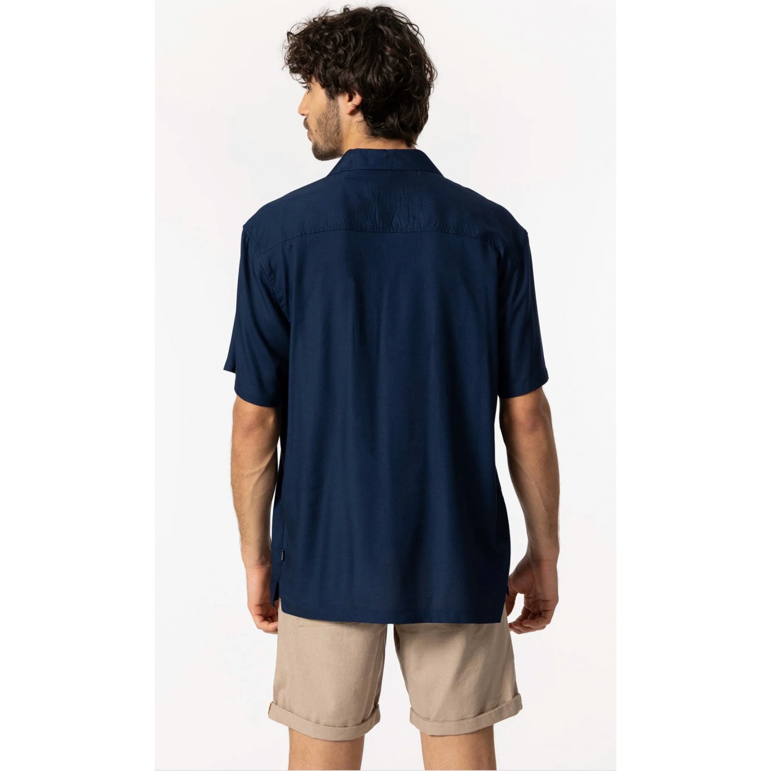 Ανδρικό κοντομάνικο πουκάμισο Relaxed Fit TIFFOSI 10049978 NAVY