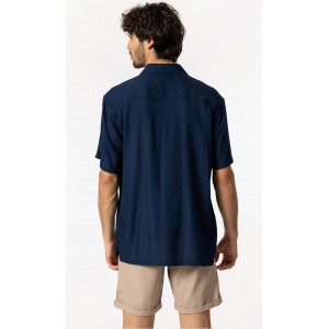 Ανδρικό κοντομάνικο πουκάμισο Relaxed Fit TIFFOSI 10049978 NAVY