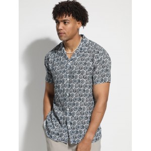 TRESOR Ανδρικό Κοντομάνικο Πουκάμισο PAERTE 33-7380 ΓΚΡΙ-ΣΙΕΛ