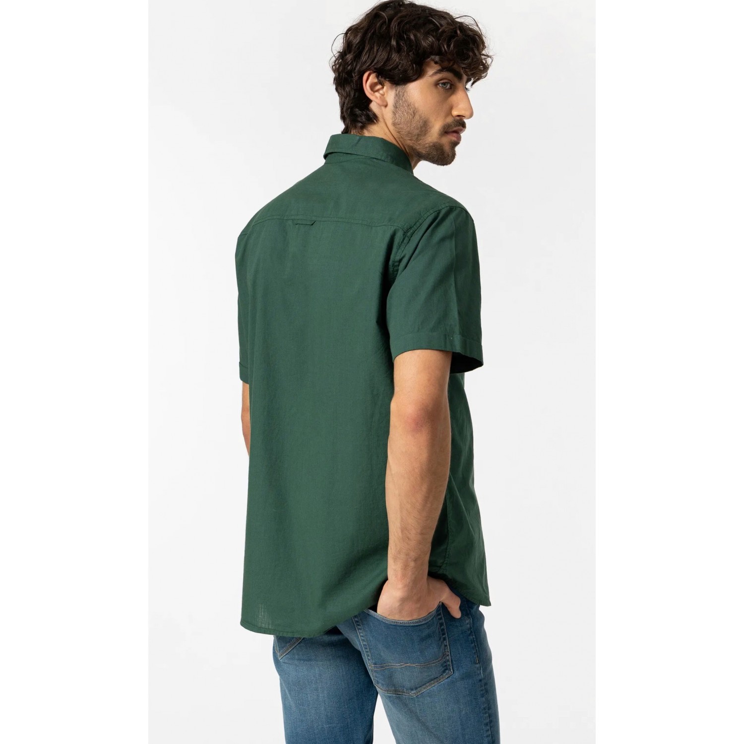 Ανδρικό Κοντομάνικο Πουκάμισο TIFFOSI 10049965 ΠΡΑΣΙΝΟ