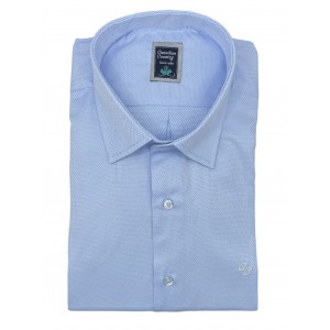 Life Style Butiken 7100/3 Σιέλ Ανδρικό Μακρυμάνικο πουκάμισο Άνετη Εφαρμογή