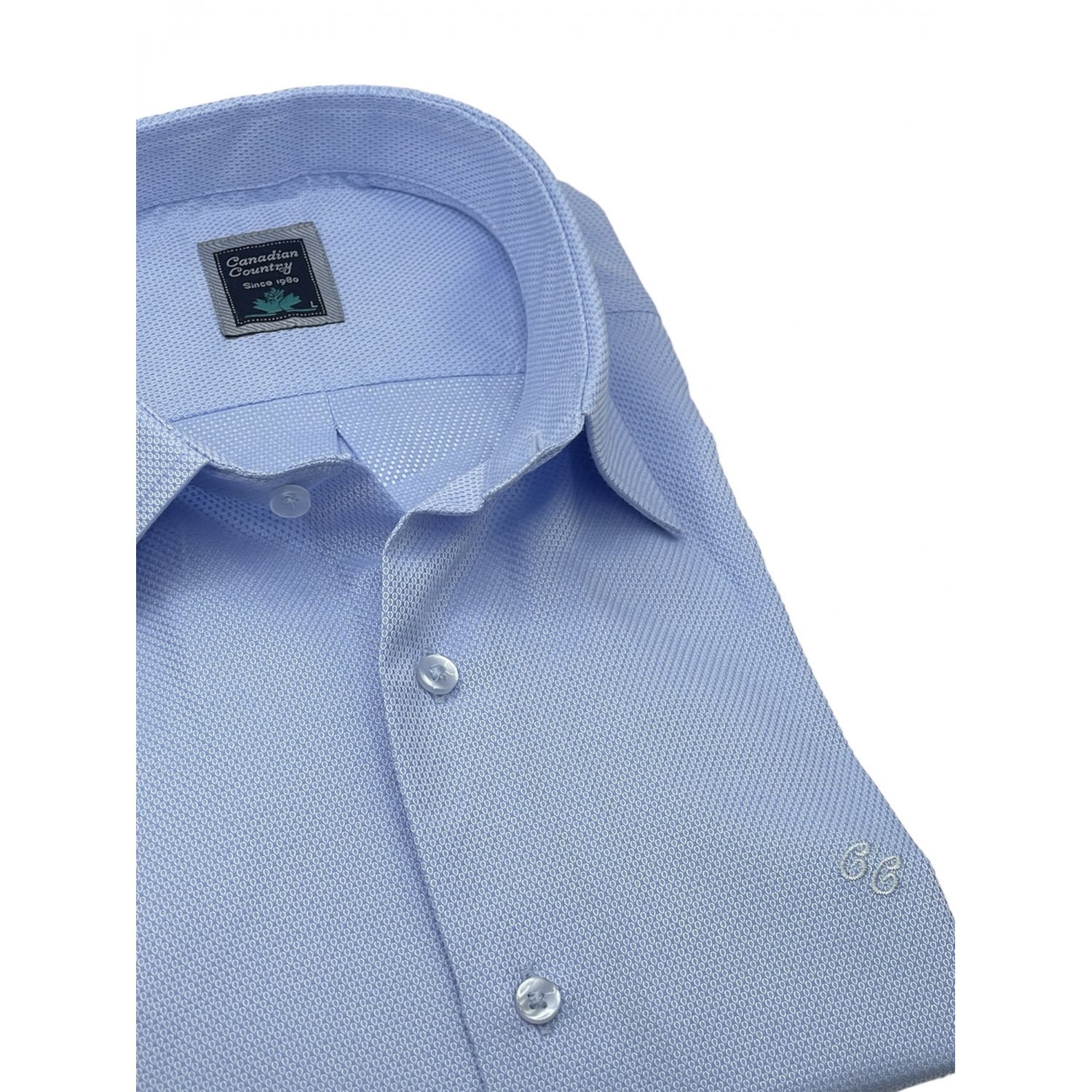 Life Style Butiken 7100/3 Σιέλ Ανδρικό Μακρυμάνικο πουκάμισο Άνετη Εφαρμογή