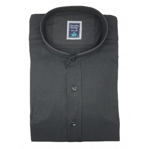 Life Style Butiken 7450/2 Μαύρο Ανδρικό Μακρυμάνικο πουκάμισο Μάο  Άνετη Εφαρμογή