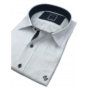 Life Style Butiken 800/6 Λευκό Ανδρικό Μακρυμάνικο πουκάμισο Άνετη Εφαρμογή