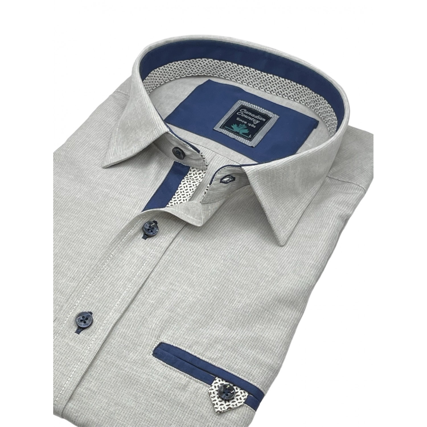 Life Style Butiken 8350/6 Sand Ανδρικό Μακρυμάνικο πουκάμισο Άνετη Εφαρμογή