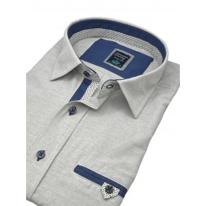 Life Style Butiken 8350/6 Sand Ανδρικό Μακρυμάνικο πουκάμισο Άνετη Εφαρμογή