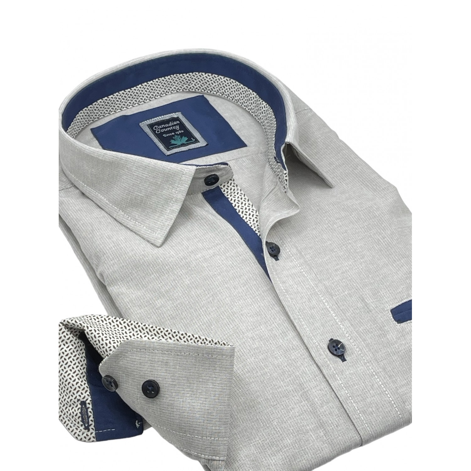 Life Style Butiken 8350/6 Sand Ανδρικό Μακρυμάνικο πουκάμισο Άνετη Εφαρμογή