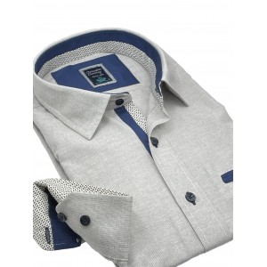 Life Style Butiken 8350/6 Sand Ανδρικό Μακρυμάνικο πουκάμισο Άνετη Εφαρμογή