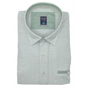 Life Style Butiken 8350/7 Μέντα Ανδρικό Μακρυμάνικο πουκάμισο Άνετη Εφαρμογή