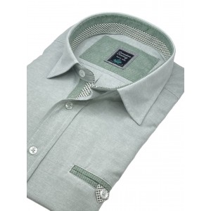 Life Style Butiken 8350/7 Μέντα Ανδρικό Μακρυμάνικο πουκάμισο Άνετη Εφαρμογή