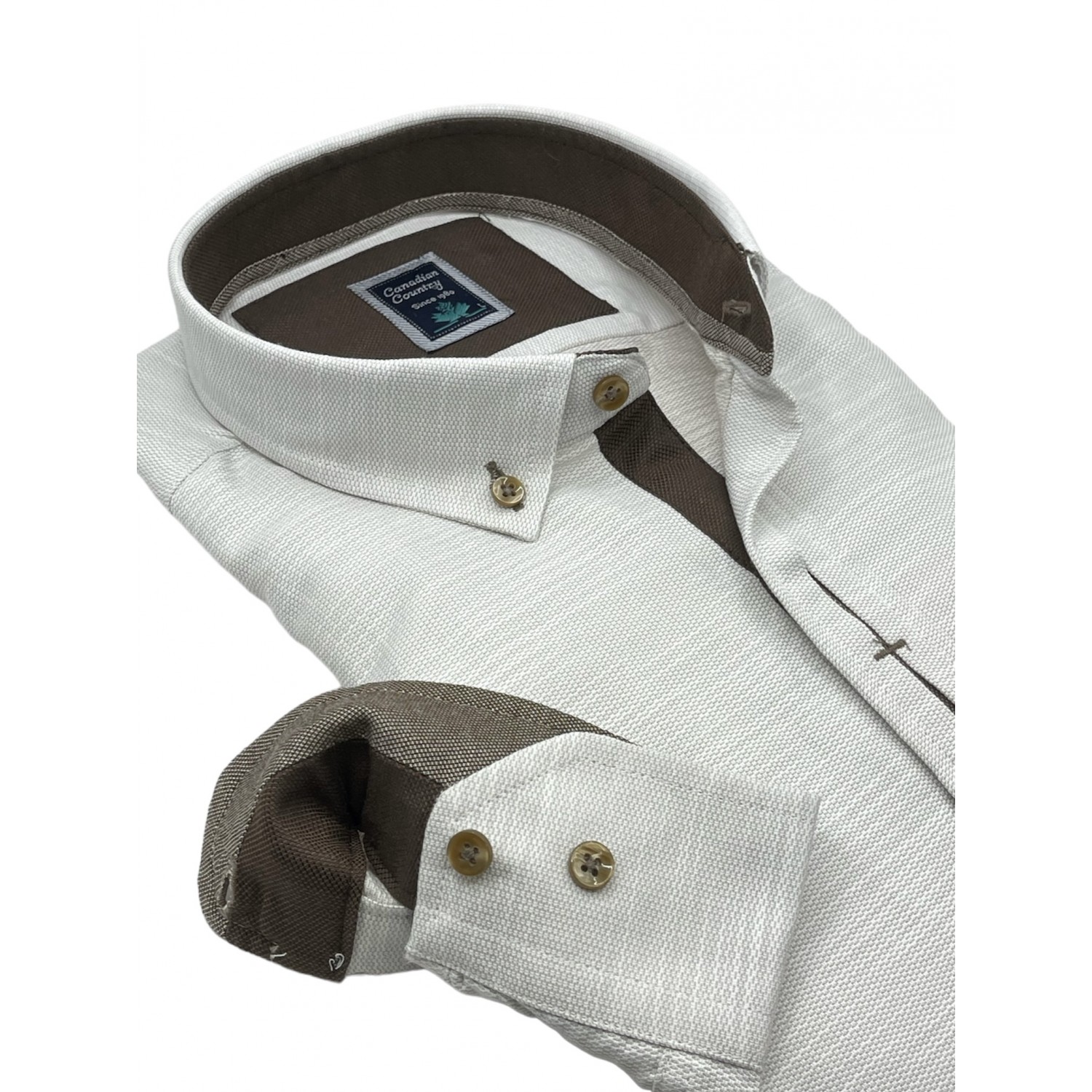 Life Style Butiken 8400/4 Sand Ανδρικό Μακρυμάνικο πουκάμισο Άνετη Εφαρμογή