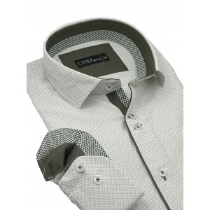Life Style Butiken 8700/4 Λευκό Ανδρικό Μακρυμάνικο πουκάμισο Slim Fit