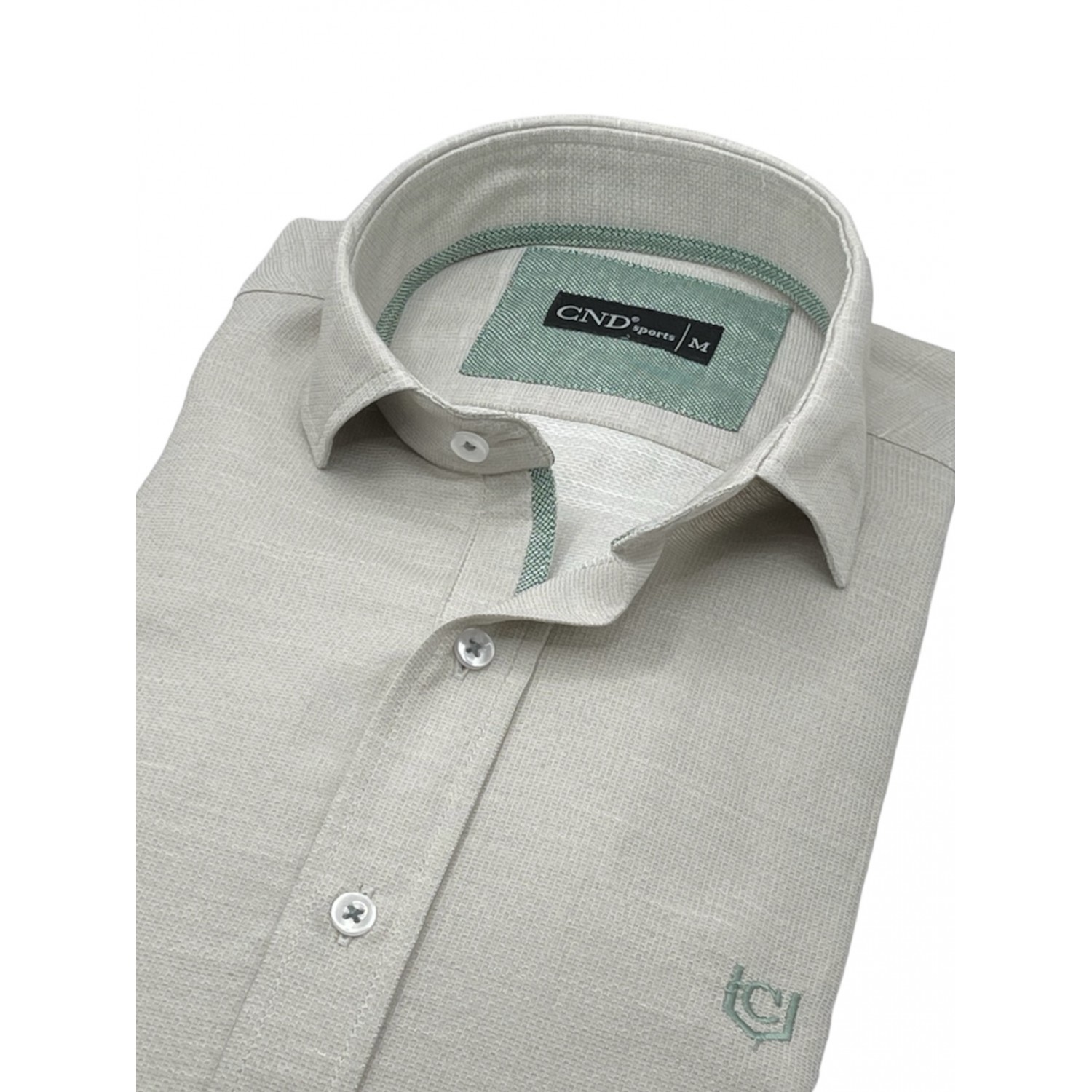 Life Style Butiken 8800/1 Μπεζ Ανδρικό Μακρυμάνικο πουκάμισο Slim Fit