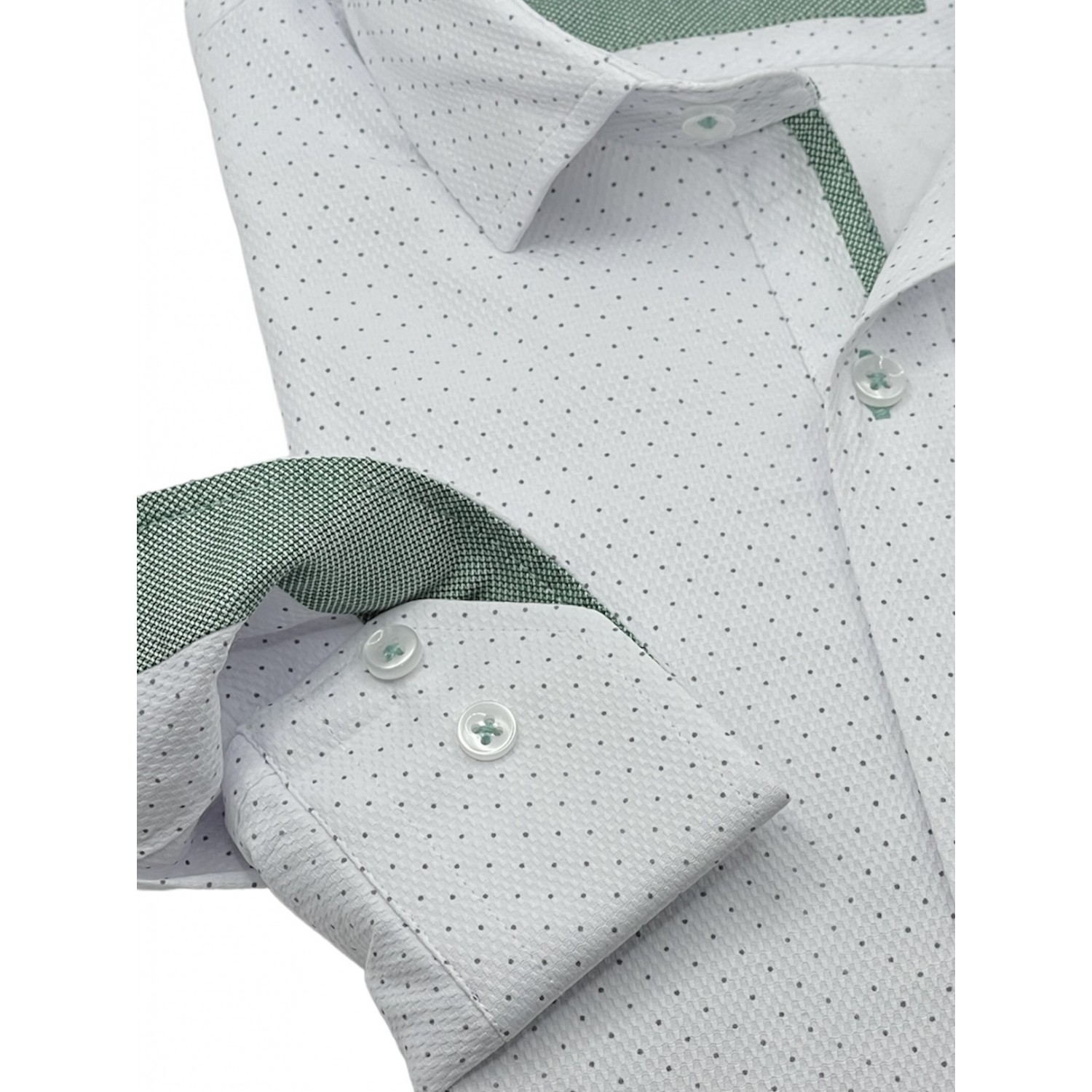 Life Style Butiken 8800/18 Λευκό Ανδρικό Μακρυμάνικο πουκάμισο Slim Fit