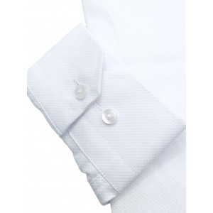 Dash & Dot 24635 Λευκό Ανδρικό Μακρυμάνικο πουκάμισο Slim Fit